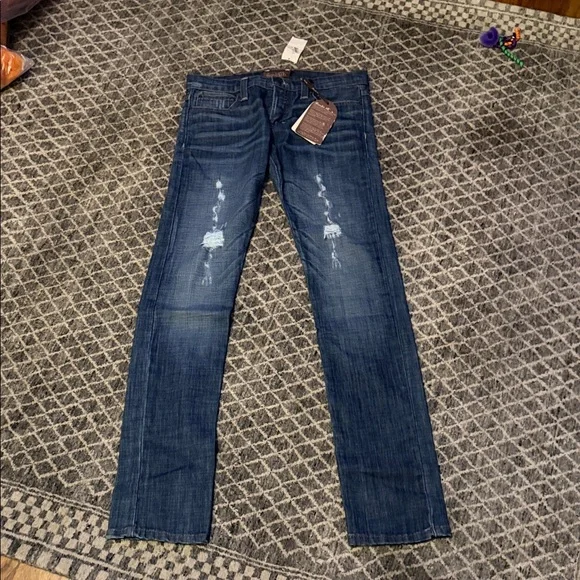 Frankie B. Blue Boyfriend Jeans - Picture 1 of 9